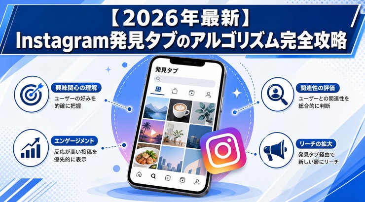 【2026年最新】Instagram発見タブのアルゴリズム完全攻略