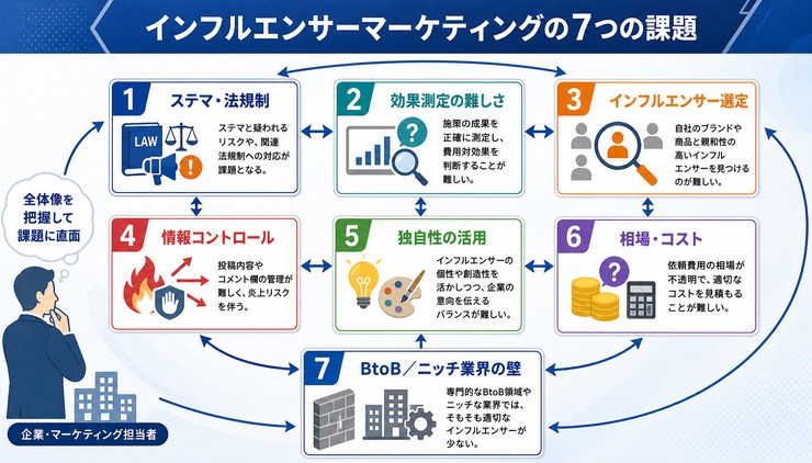 インフルエンサーマーケティング 課題