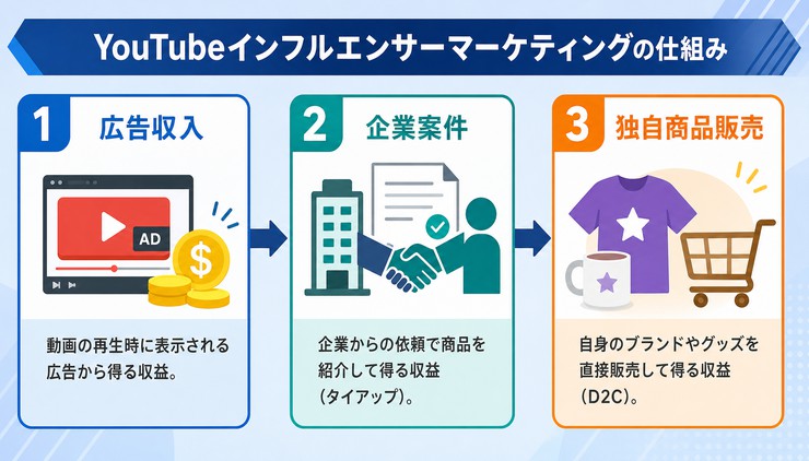 YouTube インフルエンサー