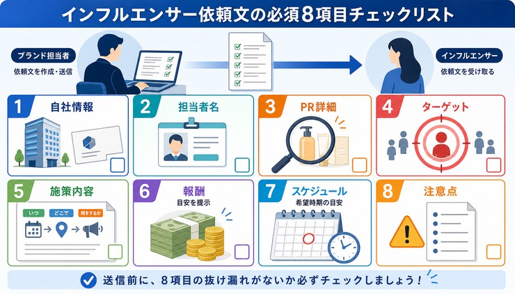 インフルエンサー 依頼文 雛形